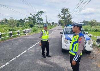 Jelang Pemilu 2024 Unit Gakkum Sat Lantas Polres Kediri Tingkatkan Patroli Taktis Jalur Black Spot dan Trouble Spot