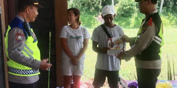 Himbauan Kamtibmas Subsatgas Binmas pada Satgas Preemtif OMB tahap Kampanye Pemilu serentak 2024 di Wilkum Polres Tabanan