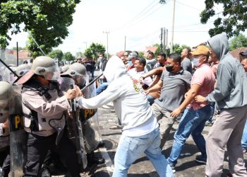 Polres Tulang Bawang Gelar TWG dan Latihan Dalmas di Kantor KPU, Ini Tujuan Utamanya