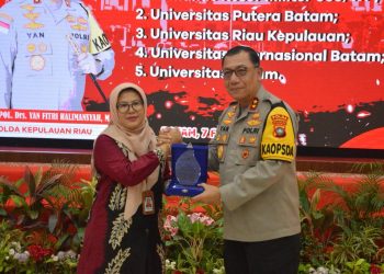 POLDA KEPRI LAKSANAKAN PENANDATANGANAN PERJANJIAN KERJA SAMA DENGAN KOREM 033/WP, UNIBA, UPB, UNRIKA, DAN UIB