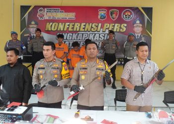 Polisi Berhasil Amankan Tujuh Tersangka Pelaku Pengeroyokan Antar Kelompok di Sidoarjo