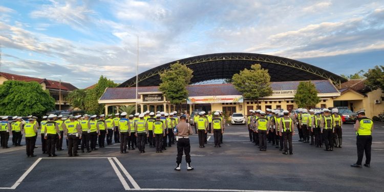 Libur Panjang Sat Lantas Polres Kediri Siagakan Anggota