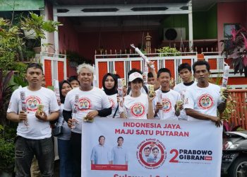 Sosialisasi Pilpres Sekali Putaran di Sulsel, Warga Teriak Prabowo Presiden 2024