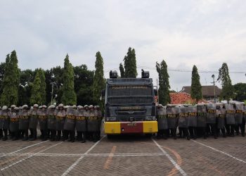 Polres Situbondo Kembali Latihan Dalmas, Antisipasi Unras Pasca Pemungutan Suara Pemilu 2024