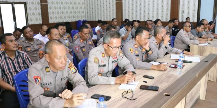 AKBP James Ingatkan Ini Saat Pimpin Rapat Kesiapan Pam Pungut Suara Pemilu 2024