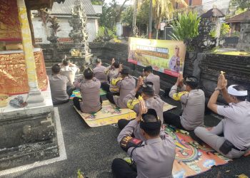 Laksanakan Doa bersama Polres Tabanan & Polsek Jajaran dalam Rangka Pemilu Damai 2024
