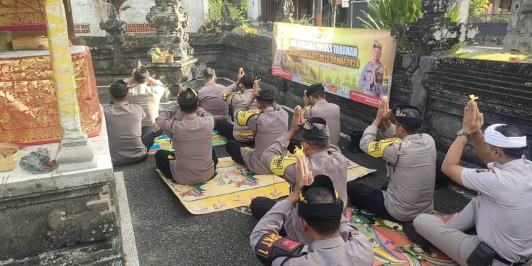 Laksanakan Doa bersama Polres Tabanan & Polsek Jajaran dalam Rangka Pemilu Damai 2024
