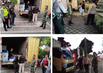 Kapolsek Pimpin Pengamanan Distribusi Logistik Luar Kotak Suara Di Kecamatan Tabanan