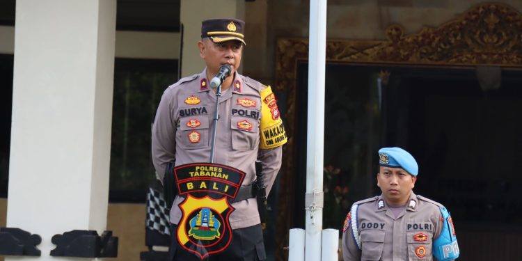 Apel Jam Pimpinan Polres Tabanan, ” Inilah Penekanan Waka Polres “