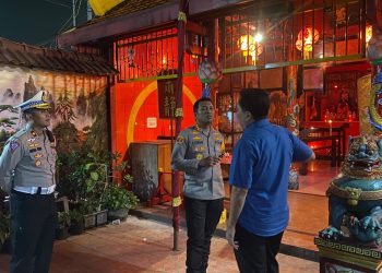 Jamin Perayaan Imlek Kondusif, Polresta Sidoarjo Sebar Personel di Sejumlah Klenteng