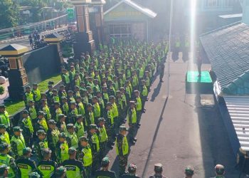 Jelang Pemilihan Umum, Kodim 0808/Blitar Gelar Apel Kesiapan Pengamanan Pemilu Tahun 2024