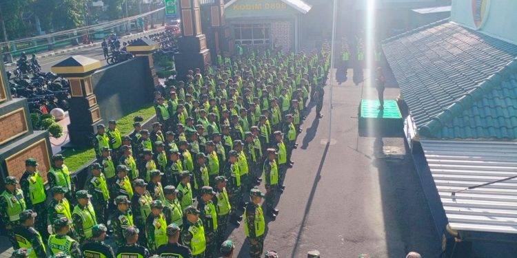 Jelang Pemilihan Umum, Kodim 0808/Blitar Gelar Apel Kesiapan Pengamanan Pemilu Tahun 2024