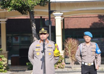 Apel Jam Pimpinan, Kapolres Kediri Beri Arahan Terkait Pam Pemilu 2024