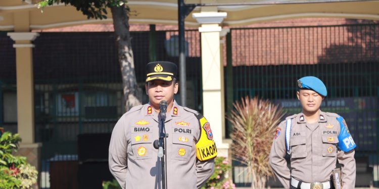 Apel Jam Pimpinan, Kapolres Kediri Beri Arahan Terkait Pam Pemilu 2024