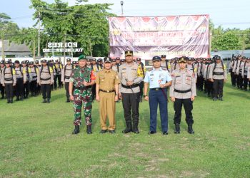 Dandim 0426 Lepas Pergeseran Pasukan Pengamanan Pemilu 2024 Di Tulang Bawang