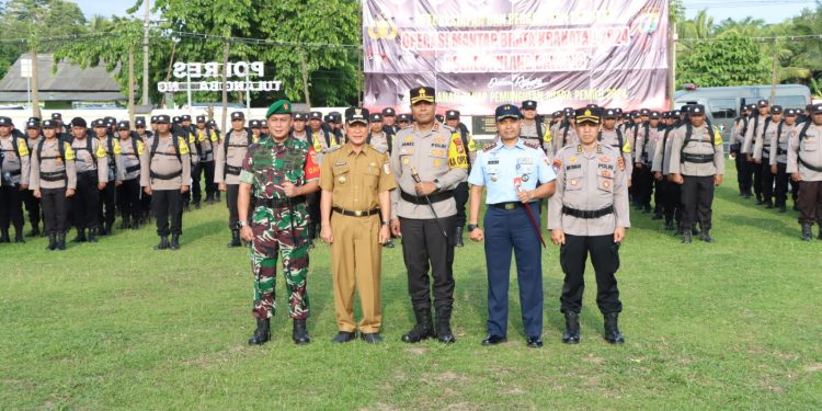 Dandim 0426 Lepas Pergeseran Pasukan Pengamanan Pemilu 2024 Di Tulang Bawang