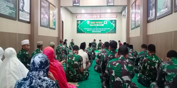 Tingkatkan Keimanan Dan Ketaqwaan Kepada Allah SWT, Kodim 0808/Blitar Gelar Peringatan Isra’ Mi’raj