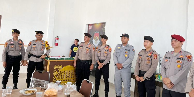 Jelang Pungut Suara, Polres Tulang Bawang Masifkan Patroli Dialogis ke Kantor Penyelenggara Pemilu