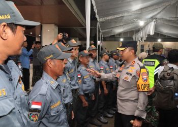 Bersama Forkopimda Kapolres Kediri Kota Tinjau Kesiapan TPS