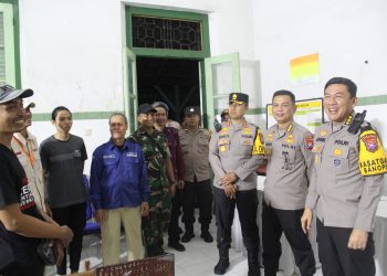 Kapolres Kediri Kota Dampingi Pamatwil Polda Jatim Cek Kesiapan TPS Pemilu 2024