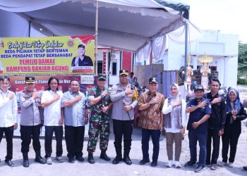 Kapolres Tulang Bawang Bersama Forkopimda Tinjau Langsung Sejumlah TPS Pada Pemilu 2024
