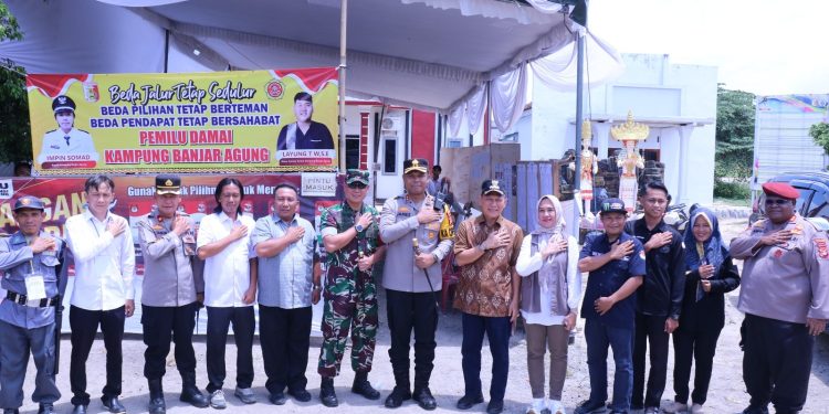 Kapolres Tulang Bawang Bersama Forkopimda Tinjau Langsung Sejumlah TPS Pada Pemilu 2024