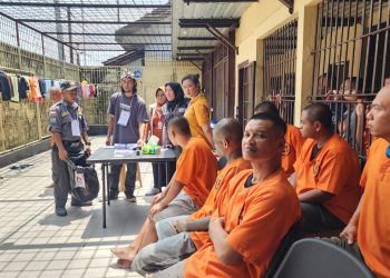 33 Tahanan Rutan Polres Blitar Kota Ikut Memberikan Hak Pilih Pemilu 2024