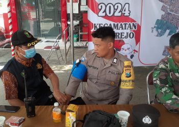 Pascapemungutan Suara, Sidokkes Polres Blitar Kota Turun Langsung Cek Kesehatan Personel yang Bertugas