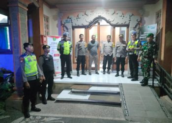 Blue Light Patrol Polres Tabanan Gabungan Tiga Pilar, Sasar Kantor Penyelenggara Pemilu dan PPK