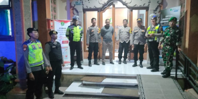 Blue Light Patrol Polres Tabanan Gabungan Tiga Pilar, Sasar Kantor Penyelenggara Pemilu dan PPK