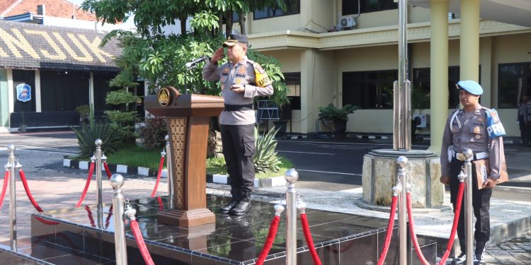 Kapolres Nganjuk Meminta Anggotanya untuk Tidak Terlena dengan Situasi yang Terlihat Aman Pasca Pemilu 2024