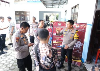 Kapolres Blitar Kota Patroli dan Monitoring Rekapitulasi Penghitungan Perolehan Suara Pemilu di PPK