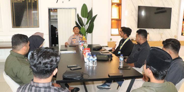 Cooling System, Kapolres Ponorogo Silaturahmi dengan PC PMII Pasca Pungut Suara Pemilu 2024