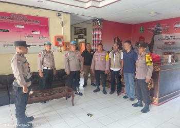 Kasubsatgas Propam Pengawasan dan Pengecekan Personil Polres Tabanan dalam rangka OMB Agung 2023-2024 Tahap Hitung Suara Pemilu Serentak.