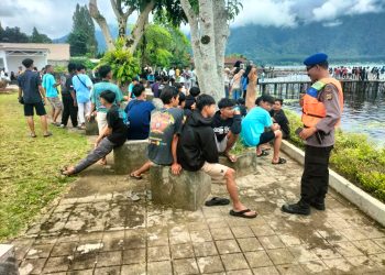 Sambang dan Patroli Perairan Satuan Polairud Polres Tabanan di Danau Beratan Bedugul Baturiti Tabanan