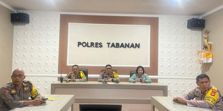 Polres Tabanan ikuti Anev Zoom Pasca Pungut Hitung Pemilu  2024