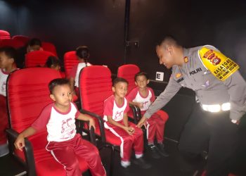 Satlantas Polres Tabanan Lakasanakan Giat Polisi Sahabat anak (Polsanak)