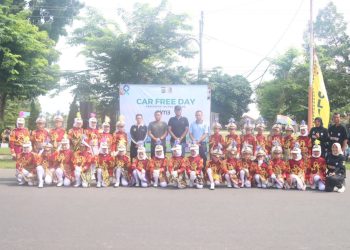 Dandim Kodim 0426/Tuba Ikut Meriahkan Car Free Day Di Tulang Bawang