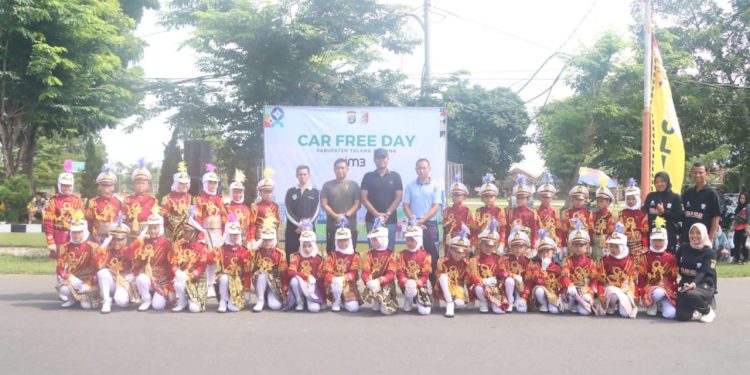 Dandim Kodim 0426/Tuba Ikut Meriahkan Car Free Day Di Tulang Bawang