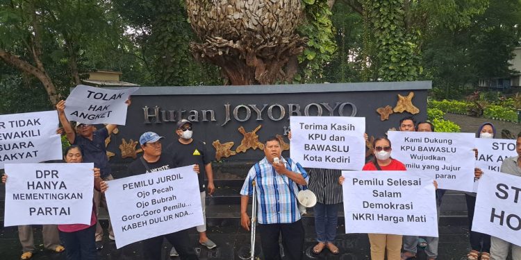 Viral, Ormas Cinta Tanah Air Kota Kediri Tolak Persoalan Pemilu 2024 Lewat Hak Angket