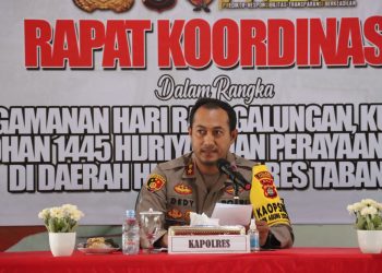 Jelang Hari Raya Galungan Kuningan  dan Awal Ramadhan ,Polres Tabanan Lakukan Rapat Kordinasi