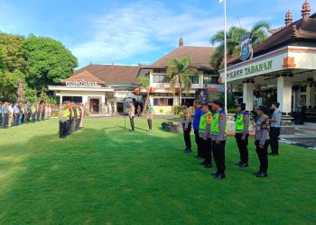 Mantapkan Kesiapan Personil Pengamanan Pleno, Karendal Ops Res pimpin Apel Personil OMB Agung 2023-2024 Tahap Pungut Hitung