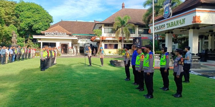 Mantapkan Kesiapan Personil Pengamanan Pleno, Karendal Ops Res pimpin Apel Personil OMB Agung 2023-2024 Tahap Pungut Hitung