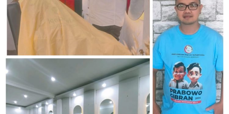 Relawan Unik Pas Gibran Bali, Hair Stylist Cepy Legian.