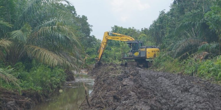 Satgas TMMD Kodim 0426/Tulang Bawang Mengerahkan Alat Berat, Percepat Pembukaan Jalan di Desa Sungai Badak