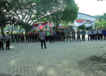 Ratusan Personel Dikerahkan, Kapolres Tulang Bawang Barat Jamin Keamanan Rapat Pleno KPUD.