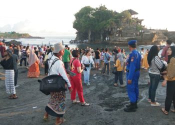 Umanis Galungan, Kasat Polairud Polres Tabanan Atensi Area Pura Tanah Lot dan Bedugul