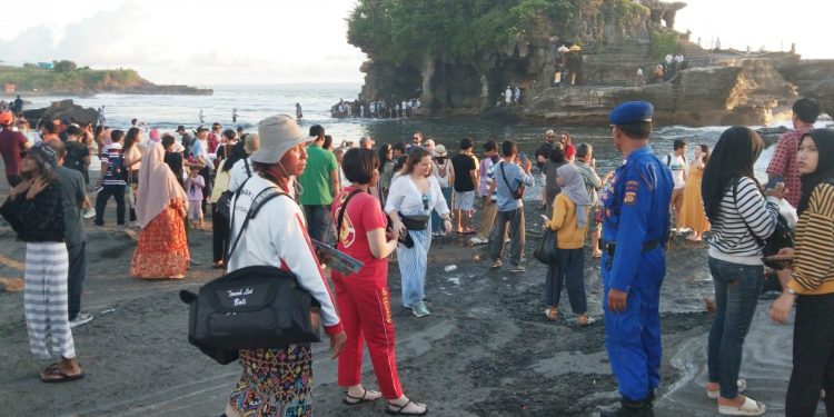 Umanis Galungan, Kasat Polairud Polres Tabanan Atensi Area Pura Tanah Lot dan Bedugul