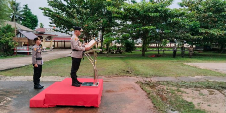 Kapolres Melawi Bacakan Ikrar Deklarasi Bersaudara Di Jalan Sehati, Safety dan Presisi
