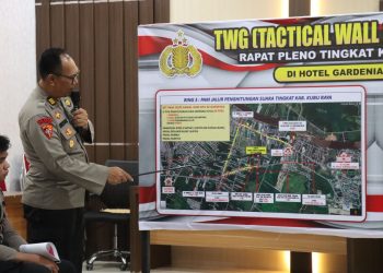 Tactical Wall Game Strategi, Upaya Polres Kubu Raya Amankan Rapat Pleno Terbuka di Tingkat Kabupaten